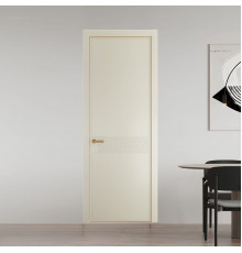 52 PE.O Перламутр Белый вставка Глухая кромка Золото ProfilDoors Orange