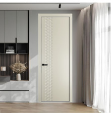 53 PE.O Перламутр Белый вставка Глухая кромка Черный ProfilDoors Orange