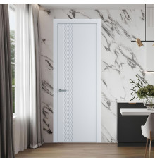 53 PE.O Вайт вставка Глухая кромка Серебро ProfilDoors Orange