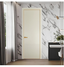 57 PE.O Перламутр Белый вставка Глухая кромка Бронза ProfilDoors Orange