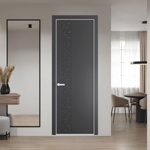 59 PE.O Графит вставка Глухая кромка Вайт ProfilDoors Orange