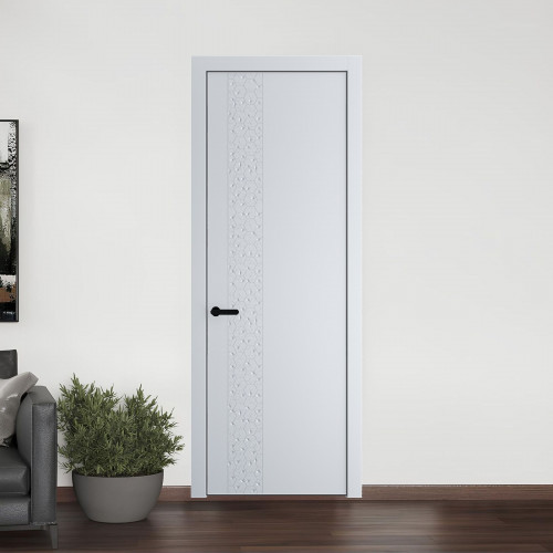 59 PE.O Вайт вставка Глухая кромка Черный муар ProfilDoors Orange