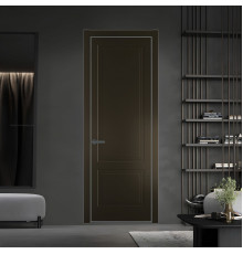 62 PE.O Перламутр Бронза вставка Глухая кромка Серая ночь ProfilDoors Orange