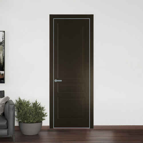 63 PE.O Перламутр Бронза вставка Глухая кромка Серебро ProfilDoors Orange