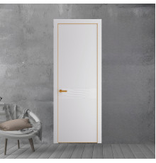 65 PE.O Крем Вайт вставка Глухая кромка Бронза ProfilDoors Orange