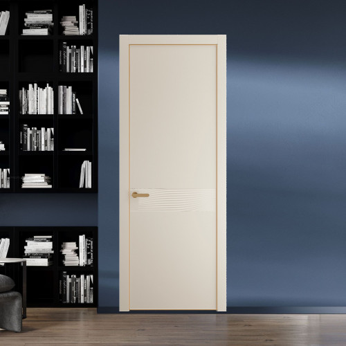 65 PE.O Кремовая Магнолия вставка Глухая кромка Золото ProfilDoors Orange