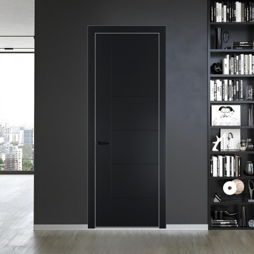 44 PE.O Блэк вставка Глухая кромка Черный муар ProfilDoors Orange