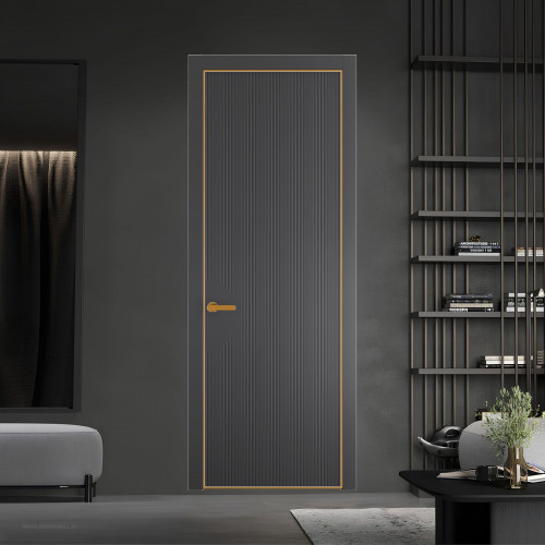 47 PE.O Графит вставка Глухая кромка Бронза ProfilDoors Orange
