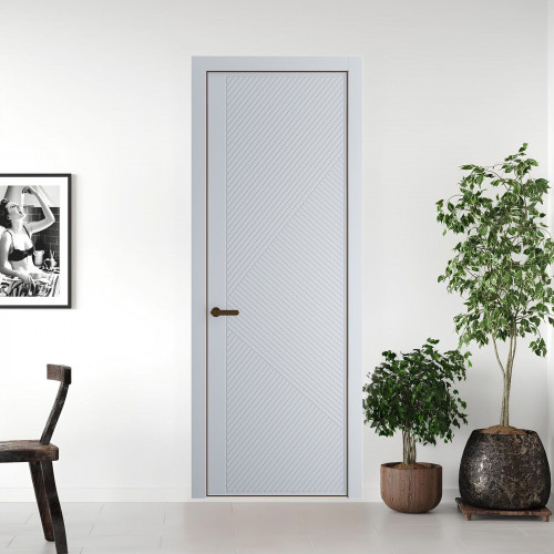50 PE.O Лайт Грей вставка Глухая кромка Деорэ ProfilDoors Orange