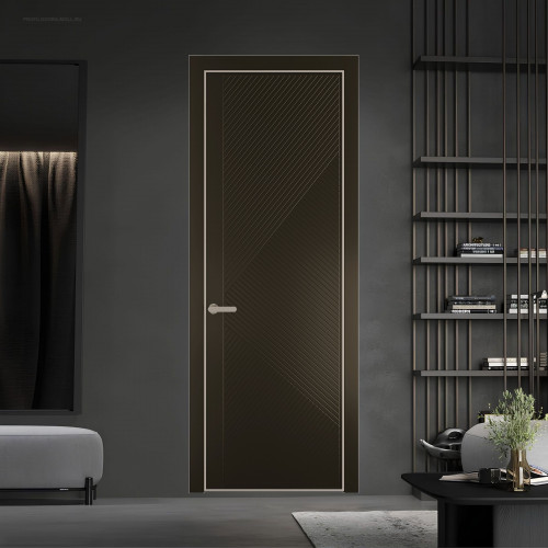 50 PE.O Перламутр Бронза вставка Глухая кромка Никель ProfilDoors Orange