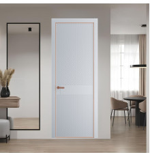 51 PE.O Лайт Грей вставка Глухая кромка Медь ProfilDoors Orange