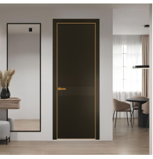 51 PE.O Перламутр Бронза вставка Глухая кромка Бронза ProfilDoors Orange