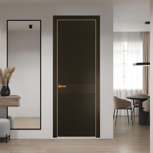 51 PE.O Перламутр Бронза вставка Глухая кромка Бронза ProfilDoors Orange