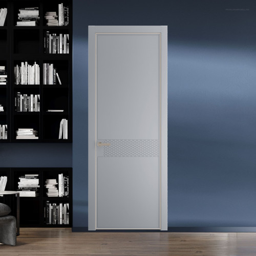52 PE.O Смоки вставка Глухая кромка Никель ProfilDoors Orange
