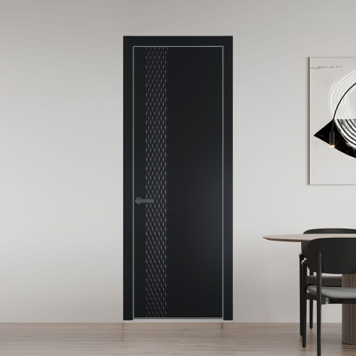 53 PE.O Блэк вставка Глухая кромка Серая ночь ProfilDoors Orange