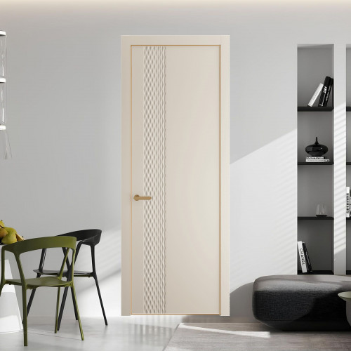 53 PE.O Кремовая Магнолия вставка Глухая кромка Золото ProfilDoors Orange