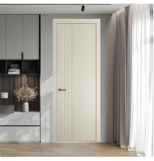 53 PE.O Перламутр Белый вставка Глухая кромка Медь ProfilDoors Orange