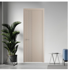 53 PE.O Сэнд вставка Глухая кромка Никель ProfilDoors Orange