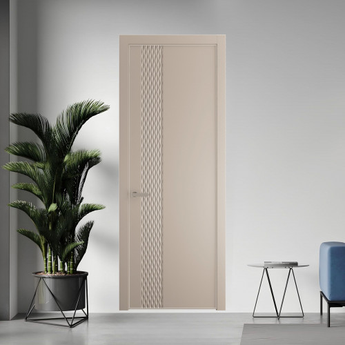 53 PE.O Сэнд вставка Глухая кромка Никель ProfilDoors Orange