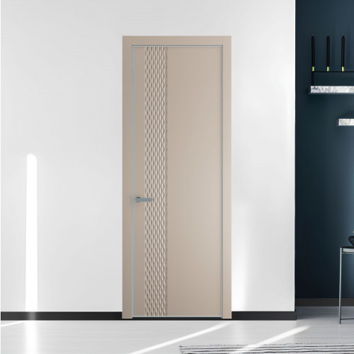 53 PE.O Сэнд вставка Глухая кромка Серебро ProfilDoors Orange
