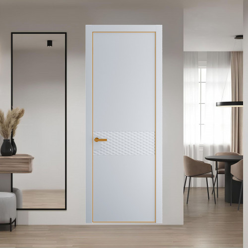 54 PE.O Лайт Грей вставка Глухая кромка Бронза ProfilDoors Orange