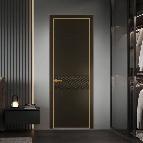 54 PE.O Перламутр Бронза вставка Глухая кромка Бронза ProfilDoors Orange