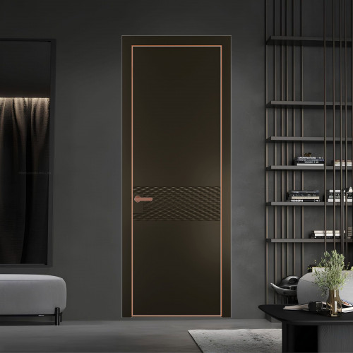 54 PE.O Перламутр Бронза вставка Глухая кромка Медь ProfilDoors Orange