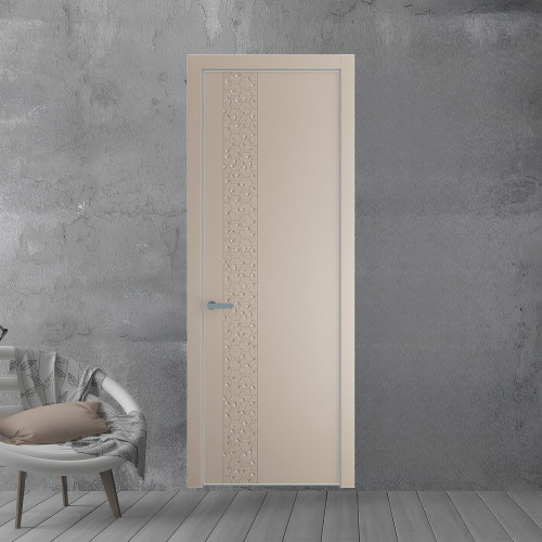 59 PE.O Сэнд вставка Глухая кромка Серебро ProfilDoors Orange