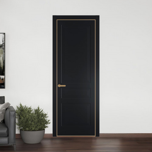 63 PE.O Блэк вставка Глухая кромка Золото ProfilDoors Orange