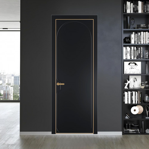 64 PE.O Блэк вставка Глухая кромка Золото ProfilDoors Orange