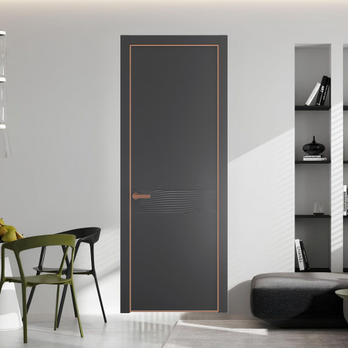 65 PE.O Графит вставка Глухая кромка Медь ProfilDoors Orange