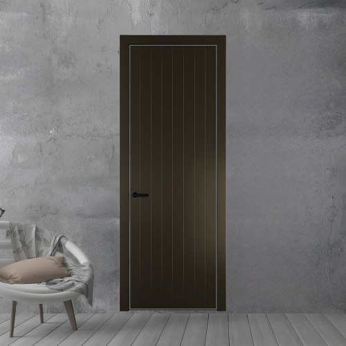 42 PE.O Перламутр Бронза вставка Глухая кромка Черный ProfilDoors Orange
