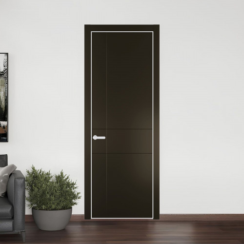 43 PE.O Перламутр Бронза вставка Глухая кромка Вайт ProfilDoors Orange