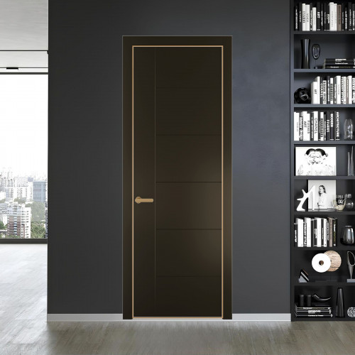44 PE.O Перламутр Бронза вставка Глухая кромка Золото ProfilDoors Orange