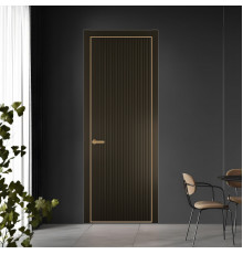 46 PE.O Перламутр Бронза вставка Глухая кромка Золото ProfilDoors Orange