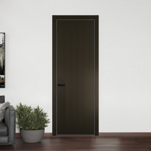 49 PE.O Перламутр Бронза вставка Глухая кромка Черный ProfilDoors Orange