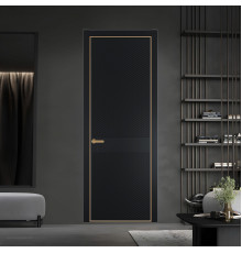 51 PE.O Блэк вставка Глухая кромка Золото ProfilDoors Orange