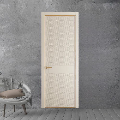 51 PE.O Кремовая Магнолия вставка Глухая кромка Золото ProfilDoors Orange