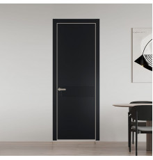 52 PE.O Блэк вставка Глухая кромка Никель ProfilDoors Orange