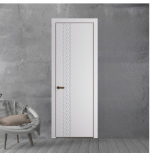 53 PE.O Крем Вайт вставка Глухая кромка Деорэ ProfilDoors Orange