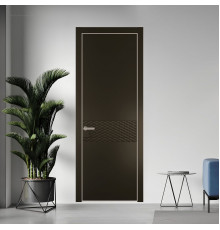 54 PE.O Перламутр Бронза вставка Глухая кромка Никель ProfilDoors Orange