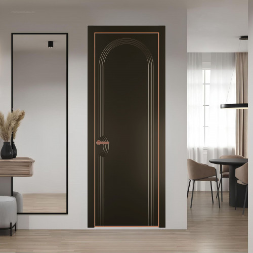 56 PE.O Перламутр Бронза вставка Глухая кромка Медь ProfilDoors Orange
