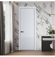 57 PE.O Вайт вставка Глухая кромка Черный муар ProfilDoors Orange