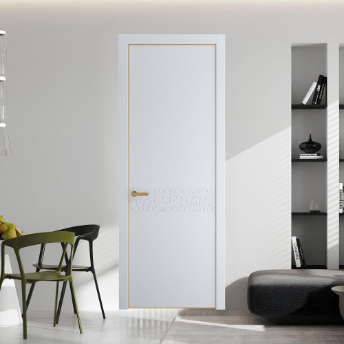 58 PE.O Вайт вставка Глухая кромка Золото ProfilDoors Orange