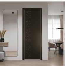 59 PE.O Перламутр Бронза вставка Глухая кромка Черный ProfilDoors Orange