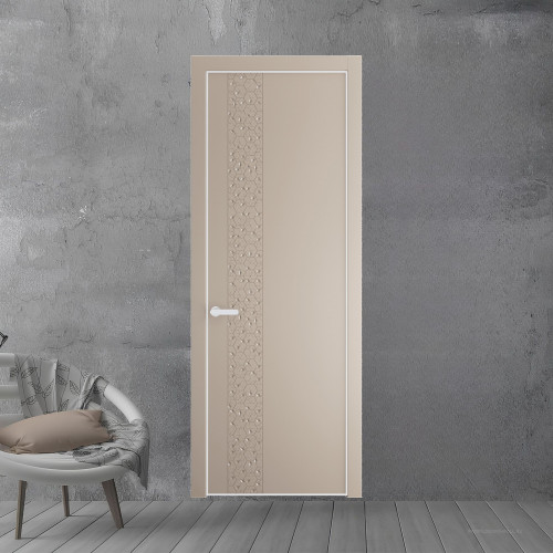 59 PE.O Сэнд вставка Глухая кромка Вайт ProfilDoors Orange