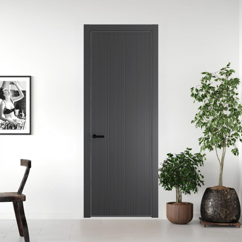 60 PE.O Графит вставка Глухая кромка Черный ProfilDoors Orange