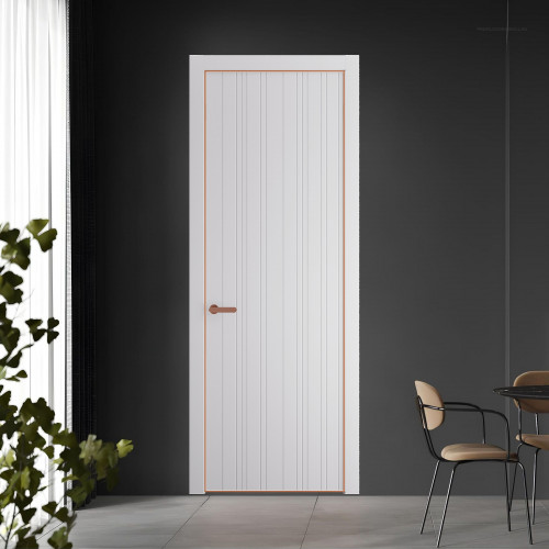 60 PE.O Крем Вайт вставка Глухая кромка Медь ProfilDoors Orange
