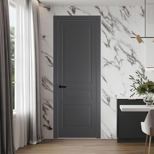 63 PE.O Графит вставка Глухая кромка Черный ProfilDoors Orange