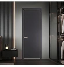 1 PE.O Грей вставка Глухая кромка Никель ProfilDoors Orange